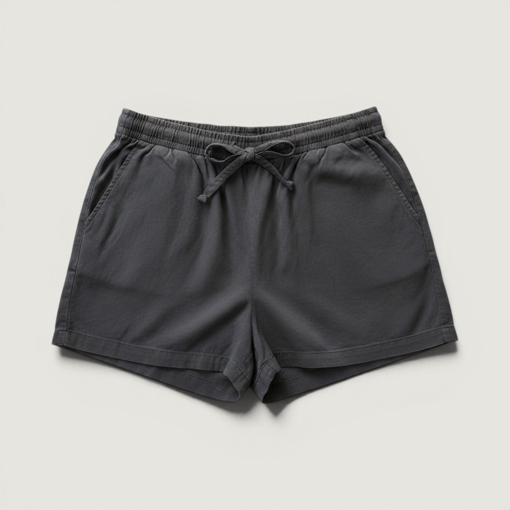 Lucky Brand Shorts Womens XL Gray Lyocell Drawstring Elastic Waist
